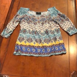 🧜🏻‍♀️ Cynthia Rowley off shoulder print blouse